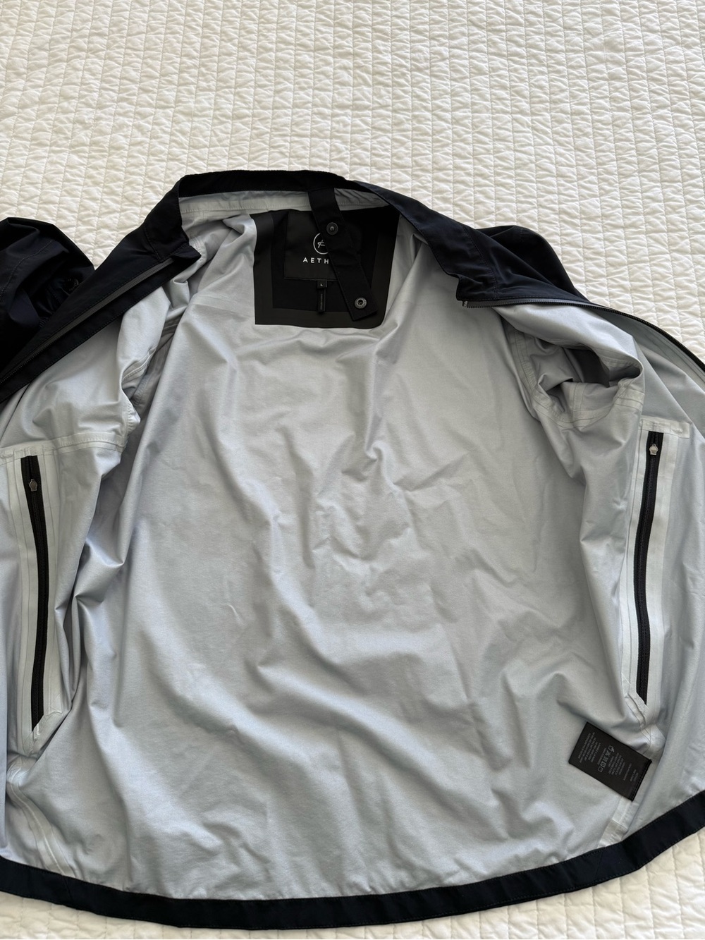Aether Rain Jacket Men Size large Zip Up Tech Utility - Picture 8 of 13